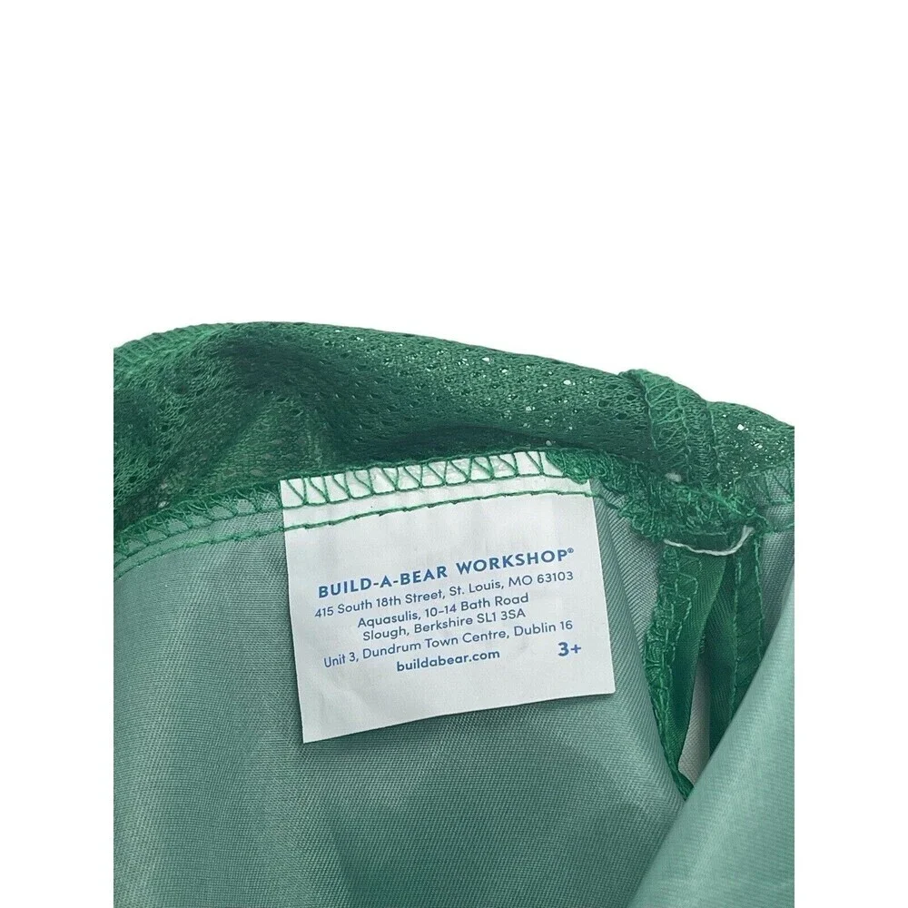 Build A Bear Green Drawstring Bag Busch Gardens 2022 RARE